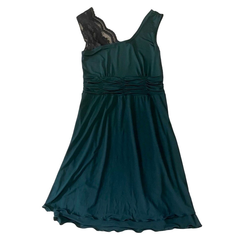 rk Forest Green Comfy Stretch Dress Size Small